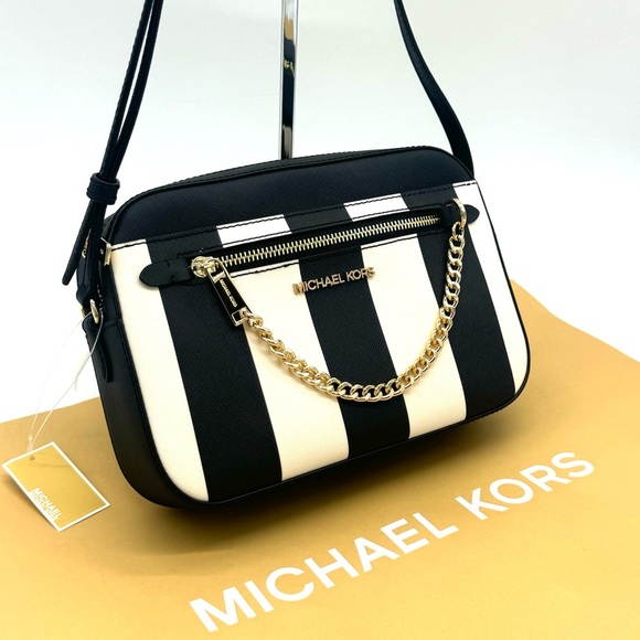 (NWT) Michael Kors Large EW Crossbody Bag Black Multi - Picture 3 of 9